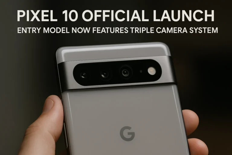 Pixel 10 Official Launch: Entry Model Now Features Triple Camera System