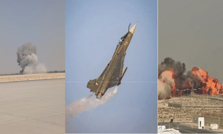 Tragedy at Dubai Airshow Indian Tejas Fighter Jet Crashes, Pilot Killed