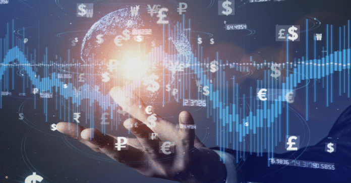 Digital finance network representing iceporncasting in global markets