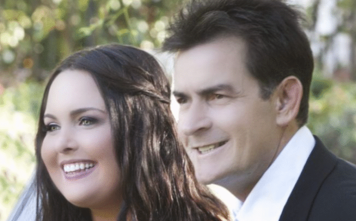A rare public photo of Cassandra Jade Estevez attending a film premiere with her father Charlie Sheen during her childhood.
